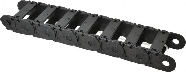 Igus - 1 Ft. Long, Igumid G, Snap Open Cable and Hose Carrier - 2.24 Inch Inside Width x 0.98 Inch Inside Height, 2.87 Inch Outside Width x 1.38 Inch Outside Height, 2.16 Inch Bend Radius - Exact Tooling