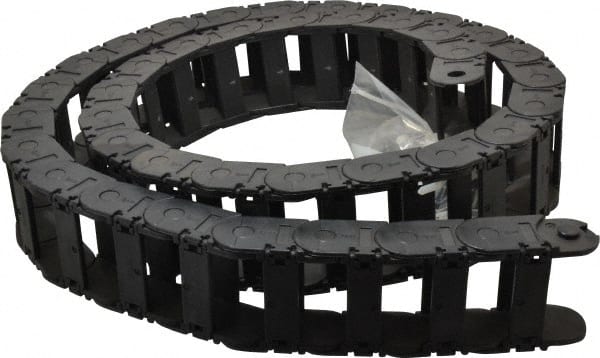 Igus - 6 Ft. Long, Igumid G, Snap Open Cable and Hose Carrier - 2.24 Inch Inside Width x 0.98 Inch Inside Height, 2.87 Inch Outside Width x 1.38 Inch Outside Height, 4.92 Inch Bend Radius - Exact Tooling