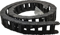 Igus - 6 Ft. Long, Igumid G, Snap Open Cable and Hose Carrier - 2.24 Inch Inside Width x 0.98 Inch Inside Height, 2.87 Inch Outside Width x 1.38 Inch Outside Height, 4.92 Inch Bend Radius - Exact Tooling