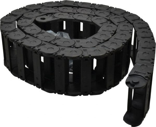 Igus - 6 Ft. Long, Igumid G, Snap Open Cable and Hose Carrier - 3.03 Inch Inside Width x 0.98 Inch Inside Height, 3.66 Inch Outside Width x 1.38 Inch Outside Height, 2.16 Inch Bend Radius - Exact Tooling