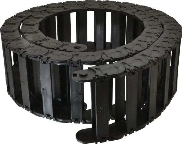 Igus - 6 Ft. Long, Igumid G, Snap Open Cable and Hose Carrier - 4.06 Inch Inside Width x 0.98 Inch Inside Height, 4.69 Inch Outside Width x 1.38 Inch Outside Height, 4.92 Inch Bend Radius - Exact Tooling