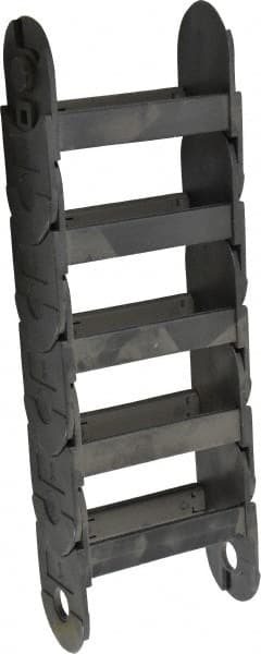 Igus - 1 Ft. Long, Igumid G, Snap Open Cable and Hose Carrier - 4.53 Inch Inside Width x 1.77 Inch Inside Height, 5.31 Inch Outside Width x 2.52 Inch Outside Height, 3.94 Inch Bend Radius - Exact Tooling