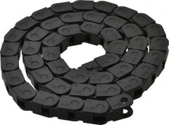 Igus - 3 Ft. Long, Igumid G, Fixed Open Cable and Hose Carrier - 0.2362 Inch Inside Width x 0.41 Inch Inside Height, 0.49 Inch Outside Width x 0.59 Inch Outside Height, 1.1 Inch Bend Radius - Exact Tooling