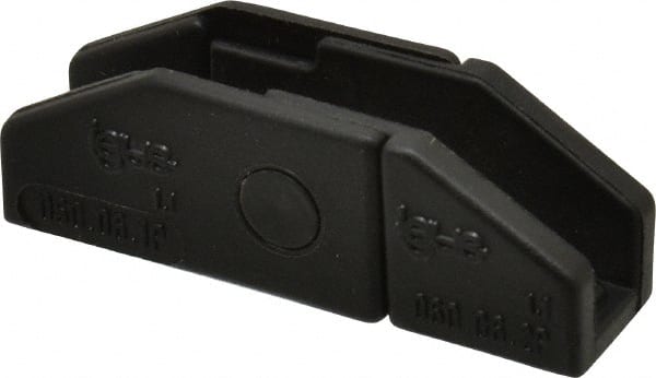 Igus - 0.49 Inch Outside Width x 0.59 Inch Outside Height, Cable and Hose Carrier Plastic Zipper Mounting Bracket Set - 1.1 Inch Bend Radius, 0.24 Inch Inside Width x 0.41 Inch Inside Height - Exact Tooling