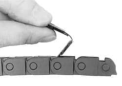 Igus - 6 Ft. Long, Igumid G, Snap Open Cable and Hose Carrier - 0.39 Inch Inside Width x 0.41 Inch Inside Height, 0.65 Inch Outside Width x 0.59 Inch Outside Height, 1.1 Inch Bend Radius - Exact Tooling