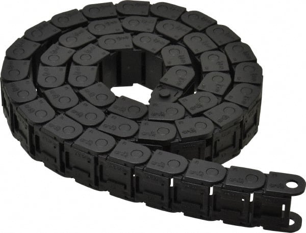 Igus - 3 Ft. Long, Igumid G, Snap Open Cable and Hose Carrier - 0.79 Inch Inside Width x 0.41 Inch Inside Height, 1.06 Inch Outside Width x 0.59 Inch Outside Height, 1.1 Inch Bend Radius - Exact Tooling