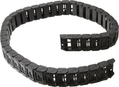 Igus - 3 Ft. Long, Igumid G, Snap Open Cable and Hose Carrier - 1.18 Inch Inside Width x 0.41 Inch Inside Height, 1.46 Inch Outside Width x 0.59 Inch Outside Height, 1.1 Inch Bend Radius - Exact Tooling