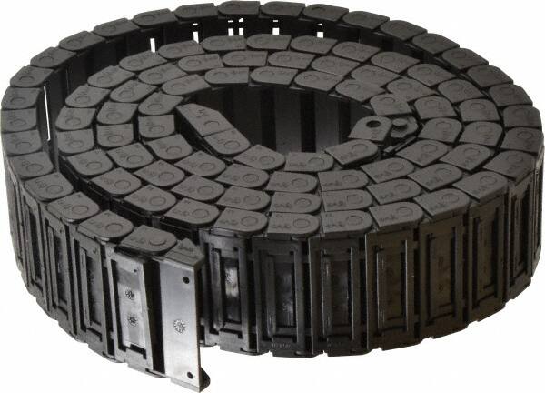 Igus - 6 Ft. Long, Igumid G, Snap Open Cable and Hose Carrier - 1.97 Inch Inside Width x 0.41 Inch Inside Height, 2.24 Inch Outside Width x 0.59 Inch Outside Height, 1.1 Inch Bend Radius - Exact Tooling