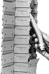 Igus - 6 Ft. Long, Igumid G, Snap Open Cable and Hose Carrier - 3.94 Inch Inside Width x 0.98 Inch Inside Height, 4.37 Inch Outside Width x 1.42 Inch Outside Height, 3.94 Inch Bend Radius - Exact Tooling