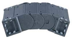 Igus - 5.24 Inch Outside Width x 2.52 Inch Outside Height, Cable and Hose Carrier Steel Tube Mounting Bracket Set - 5.91 Inch Bend Radius, 2.95 Inch Inside Width x 1.77 Inch Inside Height - Exact Tooling