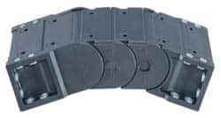 Igus - 2.6 Inch Outside Width x 1.97 Inch Outside Height, Cable and Hose Carrier Steel Tube Mounting Bracket Set - 3.94 Inch Bend Radius, 1.97 Inch Inside Width x 1.38 Inch Inside Height - Exact Tooling