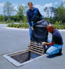 UltraTech - 28" Long x 28" Wide, Polypropylene Grate Guard - Black, Use for Sediment Only - Exact Tooling