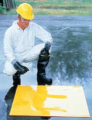 Made in USA - 48" Long x 48" Wide, Urethane Drain Seal - Orange, Use to Stop Contaminated Groundwater From Going Down the Drain - Exact Tooling