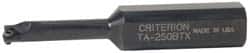 Criterion - 7/8-20 Threaded Mount, Boring Head Taper Shank - Threaded Mount Mount, 0.44 Inch Projection, 1.11 Inch Nose Diameter - Exact Tooling