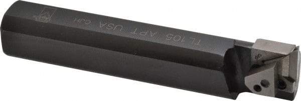 APT - 1-1/4" Min Bore Diam, 4" OAL, 1" Shank Diam, Indexable Boring Bar - TPG Insert, Screw or Clamp Holding Method - Exact Tooling