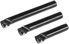 APT - 1-1/16" Min Diam Smallest Bar, 1-1/4" Min Diam Largest Bar, Steel Indexable Boring Bar Set - TPG Insert, 5-1/2, 7, 9" Max Bore Depth - Exact Tooling