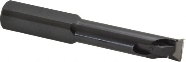Made in USA - 0.7" Min Bore Diam, 4-1/2" OAL, 3/4" Shank Diam, Indexable Boring Bar - 2-1/2" Max Bore Depth, TPG 320 Insert, Clamp Holding Method - Exact Tooling