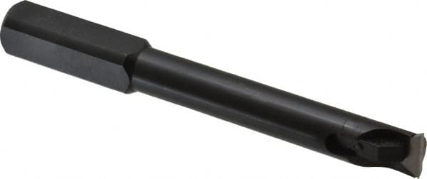 Made in USA - 0.7" Min Bore Diam, 5-3/4" OAL, 3/4" Shank Diam, Indexable Boring Bar - 3-3/4" Max Bore Depth, TPG 320 Insert, Clamp Holding Method - Exact Tooling