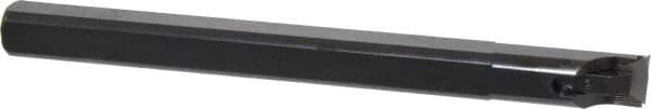 Made in USA - 0.8" Min Bore Diam, 8" OAL, 3/4" Shank Diam, Indexable Boring Bar - TPG 320 Insert, Clamp Holding Method - Exact Tooling