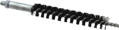 Schaefer Brush - 4" Brush Length, 5/8" Diam, Nylon Single Stem, Single Spiral Condenser Tube Brush - 6-1/4" Long, Nylon, 1/4-28 Male Connection - Exact Tooling