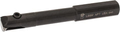 APT - 1/2" Min Bore Diam, 3-3/4" OAL, 1/2" Shank Diam, Indexable Boring Bar - 2-1/4" Max Bore Depth, TPG 221 Insert, Screw Holding Method - Exact Tooling