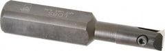 APT - 1/2" Min Bore Diam, 3-1/2" OAL, 3/4" Shank Diam, Indexable Boring Bar - 1-1/2" Max Bore Depth, TPG 221 Insert, Screw Holding Method - Exact Tooling