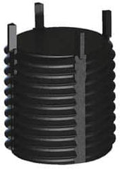 Jergens - M10x1.25 External, Metric Fine, 10mm Insert Length, Solid Keylocking Thread Inserts - Carbon Steel, Zinc Phosphate Finish, Grade C1215, 6G External Class of Fit, Use Tool 215-064822 - Exact Tooling