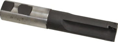 Cutting Tool Technologies - 1" Cut Diam, 0.38" Max Depth of Cut, 1" Shank Diam, 5.51" OAL, Indexable Square Shoulder End Mill - APKT 1003... Inserts, Weldon Shank, 90° Lead Angle - Exact Tooling