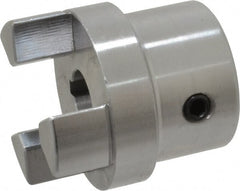 Boston Gear - 1/2" Max Bore Diam, FC15 Coupling Size, Flexible Half Coupling - 1-1/2" OD, 2.76" OAL, Steel - Exact Tooling