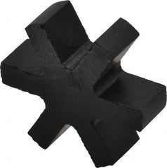 Boston Gear - 7/8" Max Bore Diam, FC15 Coupling Size, Flexible 3-Jaw Insert Coupling - 1-1/2" OD, Rubber, Order 2 Hubs & 1 Insert for Complete Coupling - Exact Tooling
