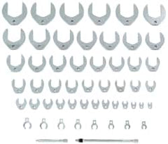 Proto - 53 Piece 3/8" Drive Open End Crowfoot Wrench Set - 3/8 to 3" - Exact Tooling