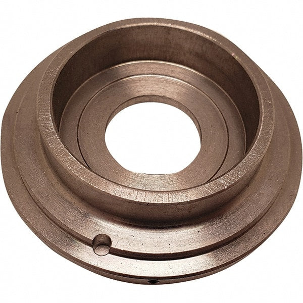 Dynabrade - 2-1/4" Wheel OD, 3" Wheel Width, Aluminum, Pneumatic Wheel Hub End Plate - 1/2" Wheel Arbor Hole - Exact Tooling