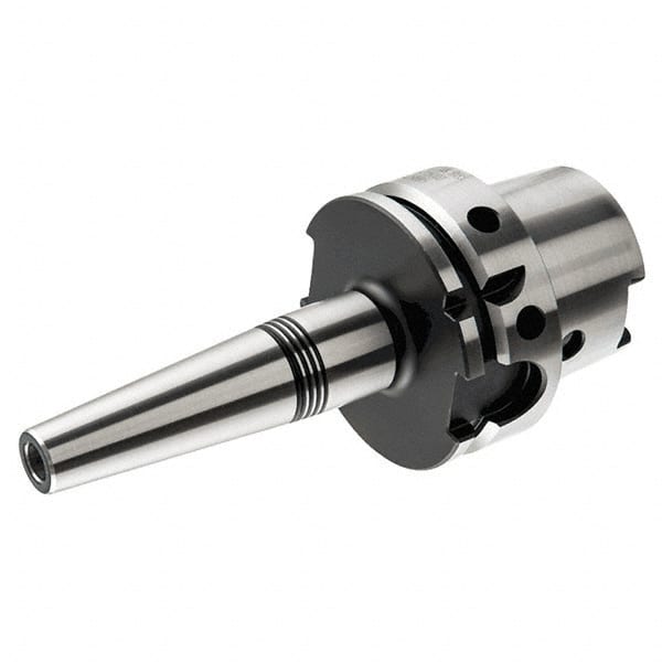 Iscar - 3/16" Hole Diam, HSK63A Taper Shank Shrink Fit Tool Holder & Adapter - 4.274" Projection, 0.39" Nose Diam, 0.83" Clamping Depth, 25,000 RPM, Through Coolant - Exact Tooling
