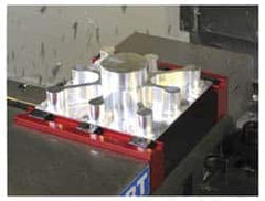 Mitee-Bite - 1" Wide x 1/2" High x 1/2" Thick, Single Variable Jaw Vise Jaw - Hard, Steel, Fixed Jaw, Compatible with Dyna-Force Clamps, Pitbull Clamps Vises - Exact Tooling