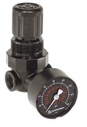 Norgren - 1/4" Miniature General Purpose Regulator with Gauge - Exact Tooling