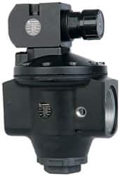 Norgren - 2 NPT Port, 2,000 CFM, Aluminum Hi-Flow Pilot Operated Regulator - 5 to 125 psi Range, 450 Max psi Supply Pressure, 1/4" Gauge Port Thread, 5.98" Wide x 9.71" High - Exact Tooling