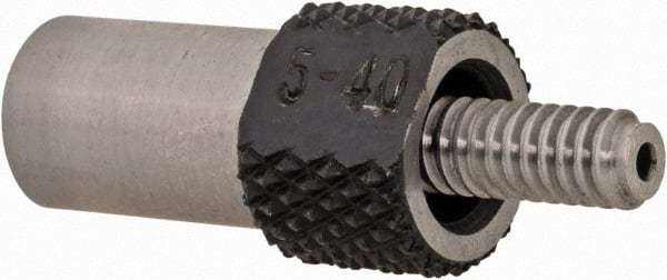 TE-CO - No.5-40 UNC, 5/16 Inch Thread, 3/8 Inch Shaft Length, Tapped Hole Location Gage - Steel, 5/16 Inch Head Diameter, 7/8 Inch Overall Length - Exact Tooling