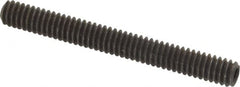 Value Collection - 1/4-20 UNC, 2-1/4" OAL, Cup Point Set Screw - Alloy Steel, 1/8" Key - Exact Tooling