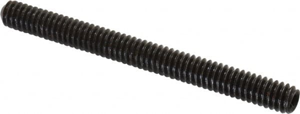 Value Collection - 1/4-20 UNC, 2-3/4" OAL, Cup Point Set Screw - Alloy Steel, 1/8" Key - Exact Tooling
