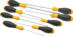 Wiha - 8 Piece Screw Holding Ball End Hex Screwdriver Set - Bit Sizes: Hex Inch 1/8, 9/64, 5/32, 3/16, 7/32, 1/4, 5/16 & 3/8 - Exact Tooling