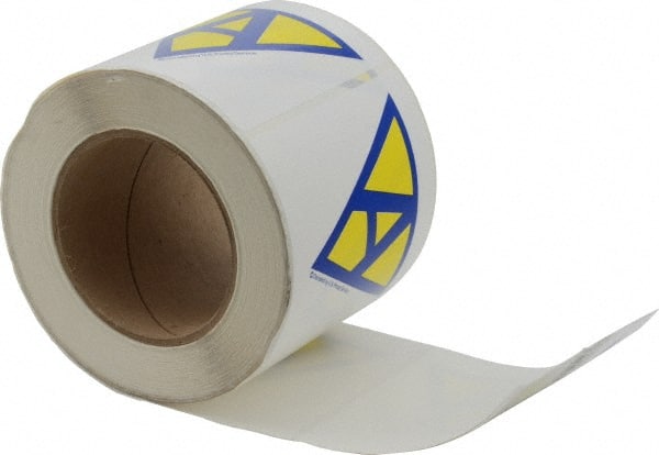 NMC - 4" Long x 4" Wide, Pressure-Sensitive Vinyl Safety Sign - Square, 0.004" Thick, Use for Hazardous Materials - Exact Tooling