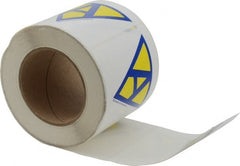 NMC - 4" Long x 4" Wide, Pressure-Sensitive Vinyl Safety Sign - Square, 0.004" Thick, Use for Hazardous Materials - Exact Tooling