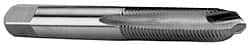 Made in USA - #0-80 UNF 2B 2 Flute Bright Finish Solid Carbide Straight Flute Standard Hand Tap - Bottoming, Right Hand Thread, 1-5/8" OAL, 5/16" Thread Length, H2 Limit, Oversize - Exact Tooling