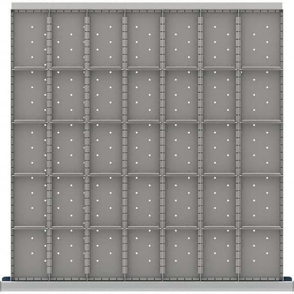 LISTA - 35-Compartment Drawer Divider Layout for 3.15" High Drawers - Exact Tooling