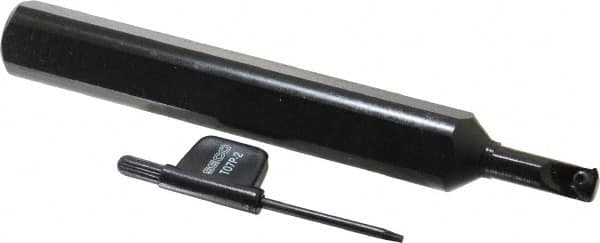 Seco - Internal Thread, Right Hand Cut, 0.707" Shank Width x 0.691" Shank Height Indexable Threading Toolholder - 5-1/2" OAL, 09NR Insert Compatibility, SN Toolholder, Series Snap Tap - Exact Tooling