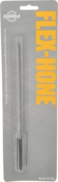 Brush Research Mfg. - 3/8" Bore Diam, 120 Grit, Silicon Carbide Flexible Hone - Fine, 8" OAL - Exact Tooling