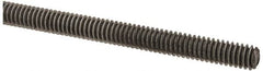 Value Collection - #8-32 UNC (Coarse), 2' Long, Low Carbon Steel Threaded Rod - Oil Finish Finish, Right Hand Thread - Exact Tooling