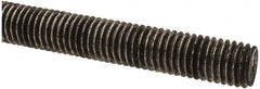 Made in USA - 1/2-13 UNC (Coarse), 2' Long, Low Carbon Steel Threaded Rod - Oil Finish Finish, Right Hand Thread - Exact Tooling