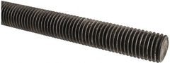 Made in USA - 3/4-10 UNC (Coarse), 2' Long, Low Carbon Steel Threaded Rod - Oil Finish Finish, Right Hand Thread - Exact Tooling