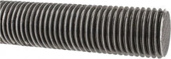 Made in USA - 1-1/2-6 UNC (Coarse), 2' Long, Low Carbon Steel Threaded Rod - Oil Finish Finish, Right Hand Thread - Exact Tooling